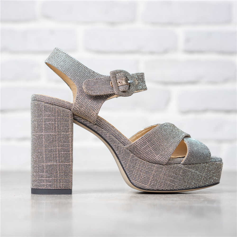 Grey low shop heel sandals